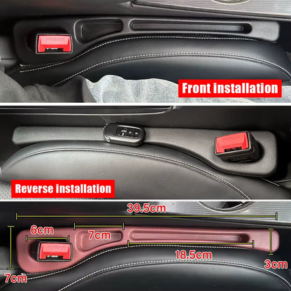 1 Pair Universal Car Seat Gap Plug Strip Side Seam Car Gap Filler Leak Proof Seat Gap Storage Organizer Auto Interior Decoration